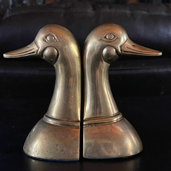 Brass Duck Bookends - Picture 1 of 7